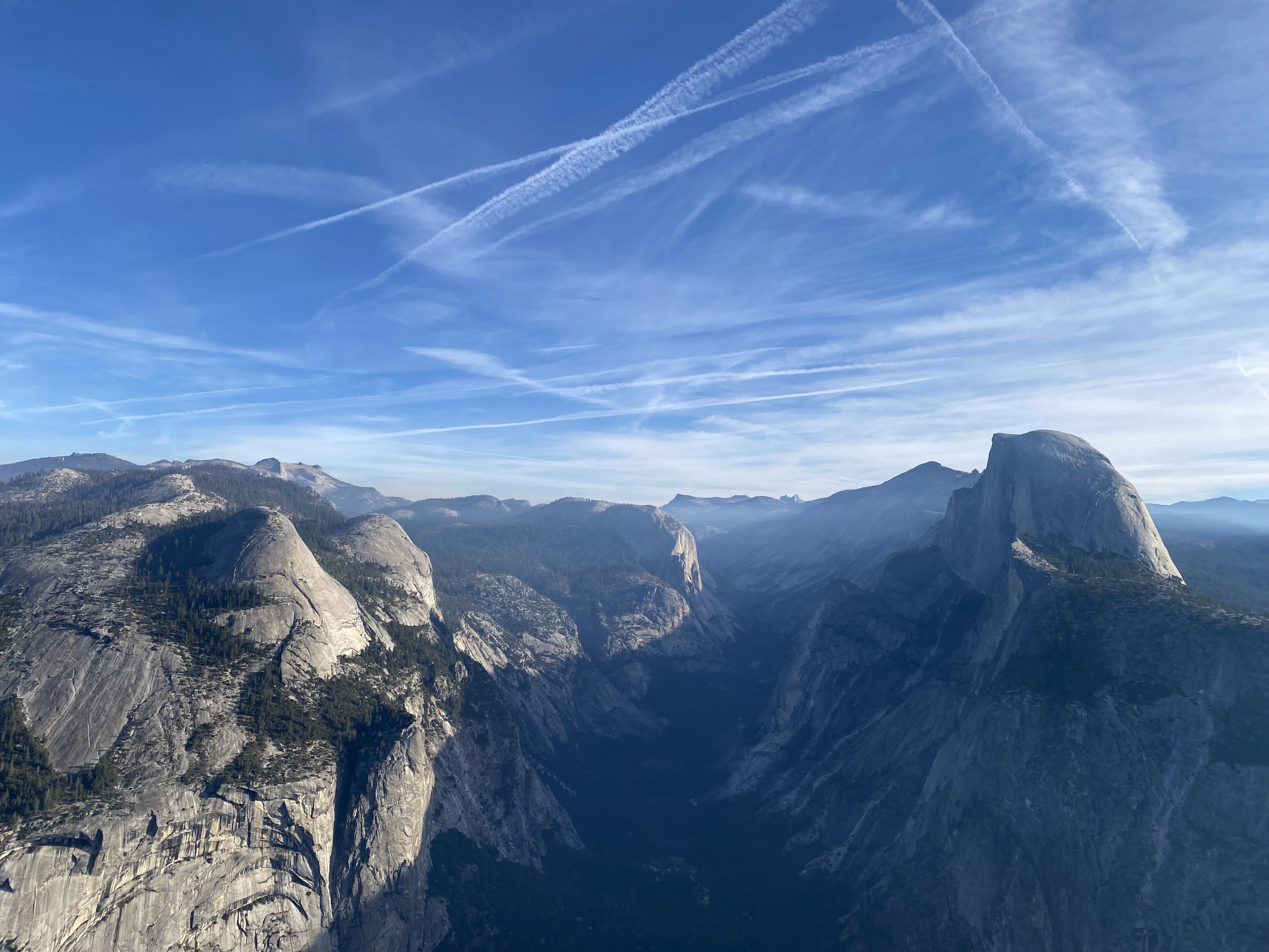 Glacier point in Yosemite Valley