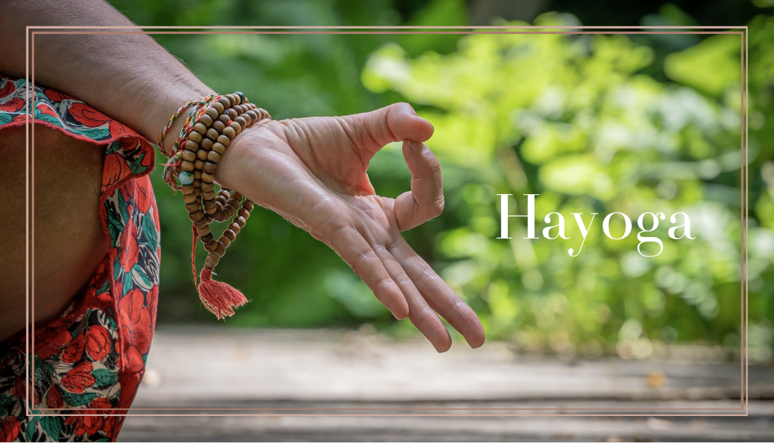 Hayoga brand design business card front