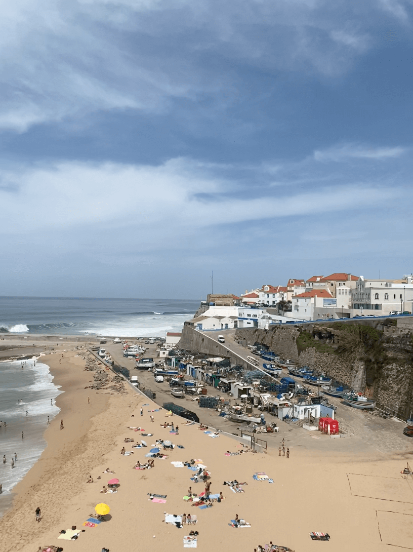 Fishermen's beach in Ericiera, Portugal